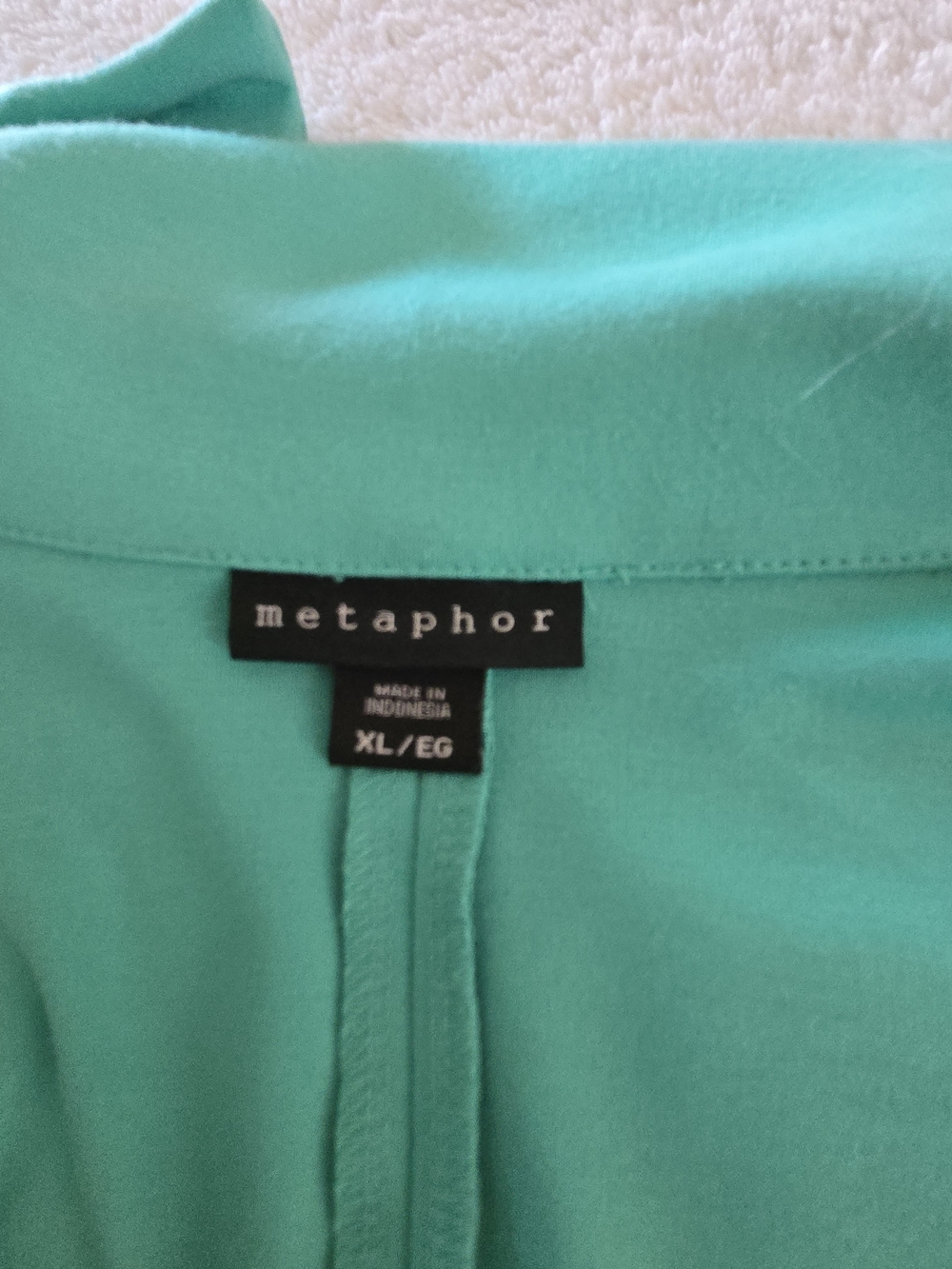 Metaphor Teal Double-Button Tailored Blazer - Picture 4 of 7